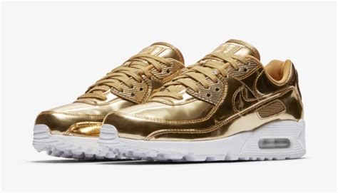 nike max 90 metallic gold